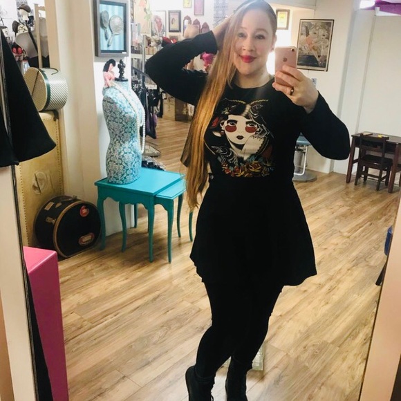 Rochelle Pleated Suspender Mini Skirt Black - Picture 6 of 10